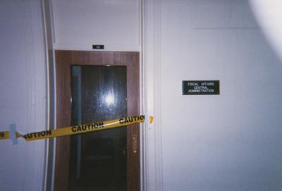 Administration Building fire, May 15, 2001; Room 110 Fiscal Affairs