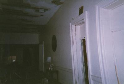 Administration Building fire, May 15, 2001; Lobby and hallway of first floor