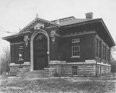 The Carnegie Library was completed in 1908, opened in 1909 and destroyed in 1967 to make room for two projects:  the Patterson Office Tower and the White Hall Classroom building