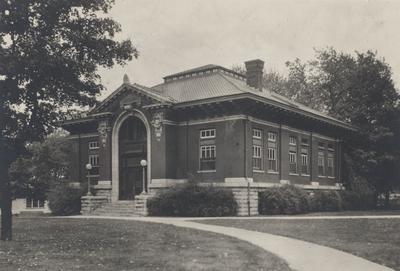 The Carnegie Library was completed in 1908, opened in 1909 and destroyed in 1967 to make room for two projects:  the Patterson Office Tower and the White Hall Classroom building