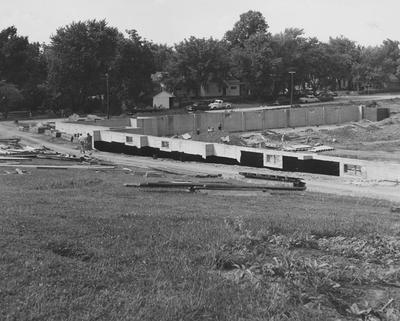 Foundation work for the new Cooperstown Apartments