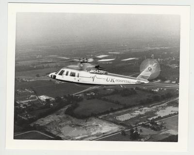 The helicopter of the University of Kentucky's Albert B. Chandler Medical Center made 939 emergency trips to the 49 county Eastern Kentucky region in 1989, including eight to Bell County