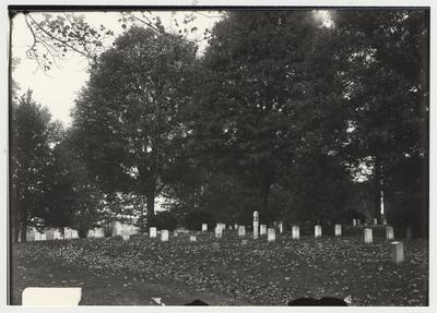 University of Kentucky military training during World War I.  Cemetery
