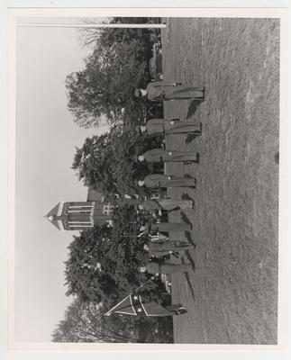 Confederate drill team which was part of the Pershing Rifles