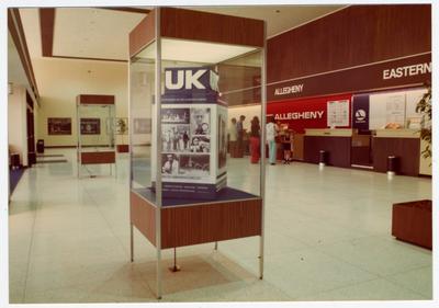 University of Kentucky display at the Bluegrass Airport in 1976-77