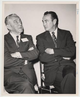 Governor Lawrence Wetherby on the right