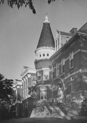 The front of the Gillis Building. The Gillis Building was built in 1892 and on April 4, 1978, it was named after Ezra Gillis. Received  December of 1960 from Public Relations