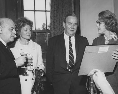 At the dedication at Keeneland, Mr. and Mrs. Donald Hyde, Mrs. Amelia King- Buckley, and Morris Saffron