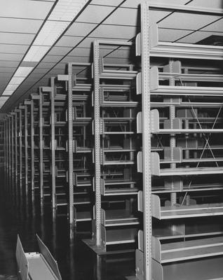 Shelving of King Library Annex. Received June 4, 1962 from Public Relations