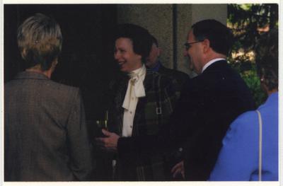 From the left:  An unidentified woman, The Princess Royal Anne of Great Britain, UK President Lee Todd, and UK First Lady Patsy Todd
