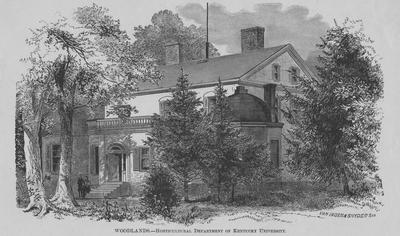 Woodlands Horticulture, Department of Kentucky University. A and M College of Kentucky University from 1866-1878. Three buildings, two from Ashland and one from Woodland