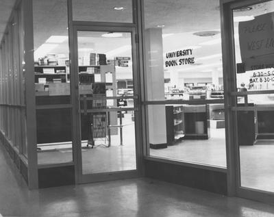 University Bookstore in the Student Center. Received February 11, 1964