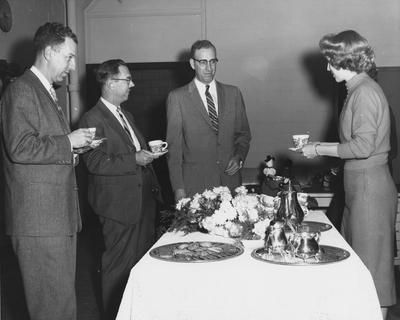 Purchasing Office Open House: Photo by University of Kentucky Photographer. Received December 8, 1958 from Public Relations