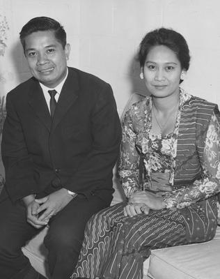 Dr. and Mrs. John Katili visit UK campus from Indonesia. Received October 4, 1963 from Public Relations