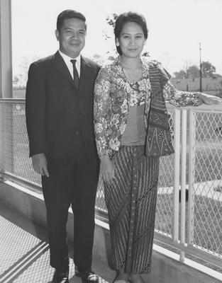 Dr. and Mrs. John Katili visit UK campus from Indonesia. Received October 4, 1963 from Public Relations
