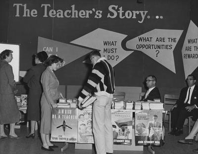The Teacher's Story exhibit; Future Teacher's of America