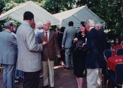 Celebration: July 11, 2002; Actual Birthday: July 16, 2002.  Man in brown jacket is Hillary Boone