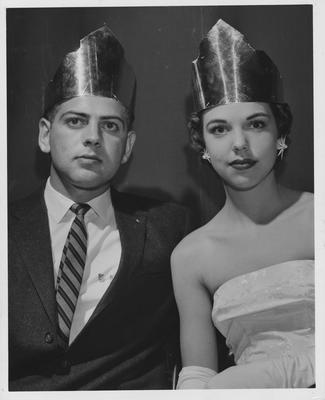Maurice Hamm and Jane Clarke, king and queen of Block and Bridle; Photographer: Lexington Herald - Leader