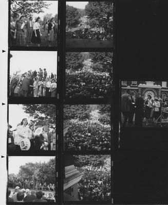 John F. Kennedy's presidential campaign visit to the University of Kentucky campus