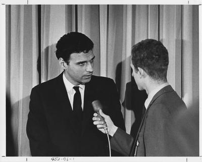 Ralph Nader is interviewed; This image is in the 1969 Kentuckian on page 96, image 1