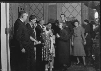Eleanor Roosevelt at Maxwell Place (the University of Kentucky President's home)