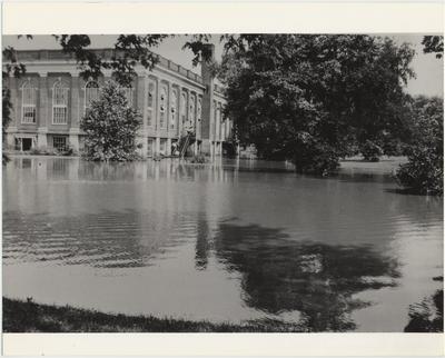 Completed in 1924, Alumni Gym was flooded twice in 1928, damaging the post office and bookstore, which were located in the basement