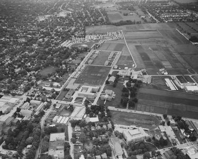 Aerial view of campus; Lexington Herald - Leader staff photo