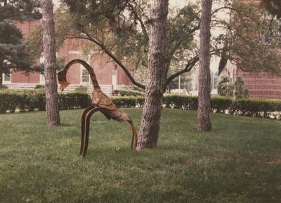 Sculpture produced by a University of Kentucky Art student; Photo donated by Terry Warth