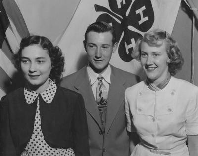 Kentucky 4 - H Club state officers; Image used at the 1951 State Fair