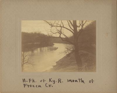 North fork of Kentucky River at the mouth of Frozen Creek