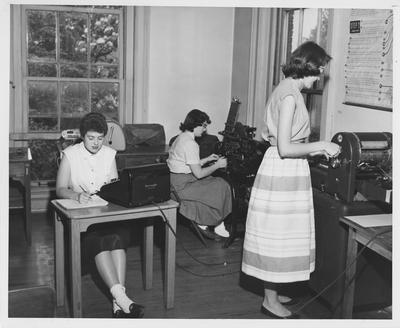 Women working on machines