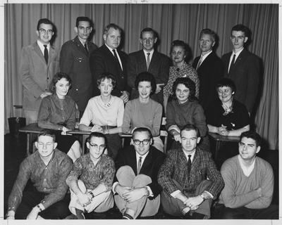 A group of students in Radio Arts