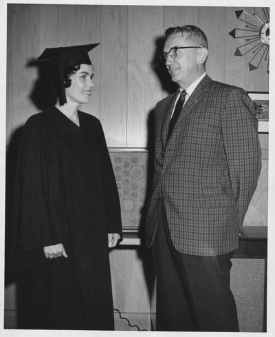 Dr. Lyman Ginger, former superintendent of Public Instruction for the State of Kentucky, is with a College of Education graduate