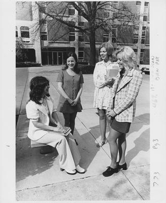 College of Engineering female award recipients, from left to right: Donna Gale Wall, Sandra Marie Price, Janis Marie Fischer, and Patricia Elaine Duncan