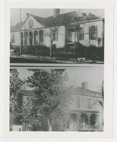 Top image: Unknown house; Bottom image: Unknown house obscured by trees