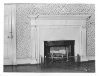 Liberty Hall, mantel; designed or constructed in 1796 Thomas Jefferson