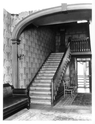 Liberty Hall, staircase; designed or constructed in 1796 Thomas Jefferson