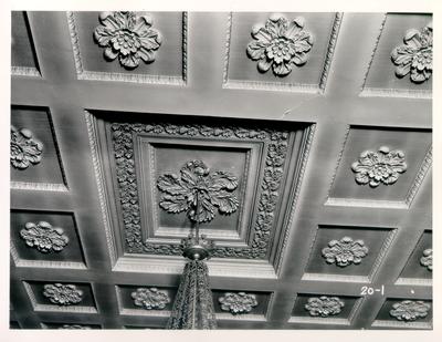 Old State House, House of Representatives ceiling; designed or constructed in 1830 by Gideon Shyrock