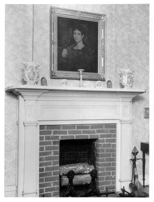 Lockett Residence, library mantel; designed or constructed in 1856