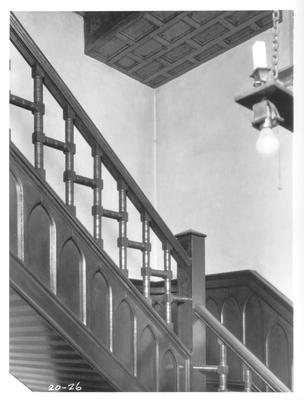 St. Paul's Episcopal Church, stairs and belfry; designed or constructed in 1858