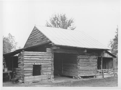 Hike's Place, log outbuilding