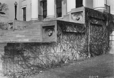 Kentucky School for the Blind, portico steps; designed or constructed in 1855 by F. Costigan