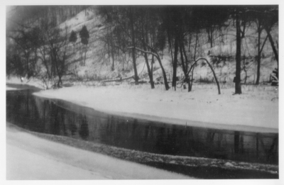 A stream with frozen banks