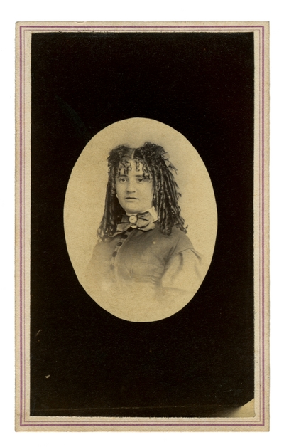 Portrait of Eliza Platt Lewis (Dec. 3, 1849-Oct. 30, 1909).  Handwritten on verso, 