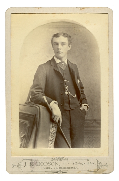 Portrait of an unidentified young man