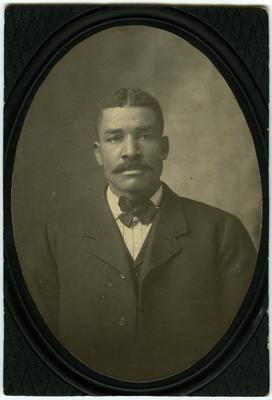 Unidentified African American male; written on back 