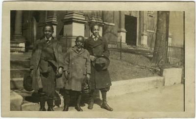 Three unidentified African American male children