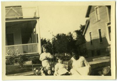 Unidentified African American female and two children