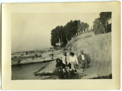 Two unidentified African American females and two unidentified males; duplicate of 141