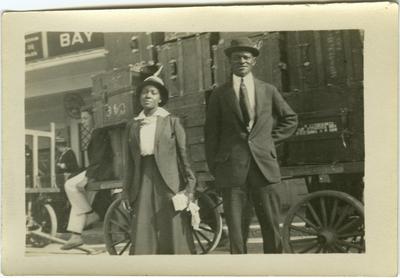 Unidentified African American male and unidentified African American female